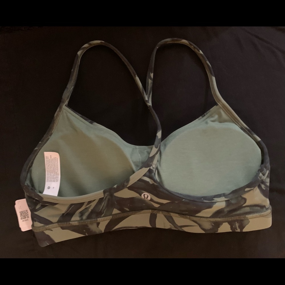 Lululemon Botanical Bloom Green Twill Multi bra